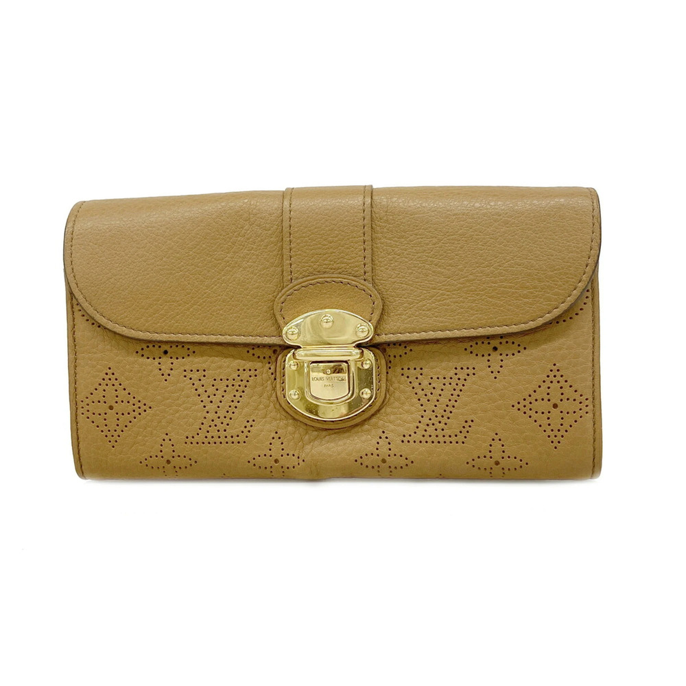 Louis Vuitton Mahina Portefeuille Iris Long Wallet M58140 Caramel (Women's)